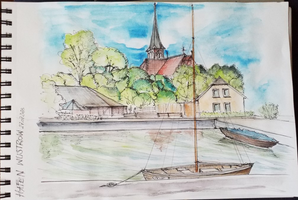 Skizze am Hafen, © Kerstin Krüger