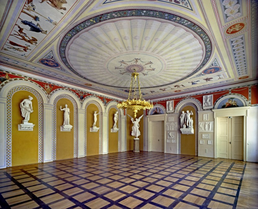 Blick in die Orangerie im Schlossgarten Neustrelitz, © SSGK MV / Achim Bötefür
