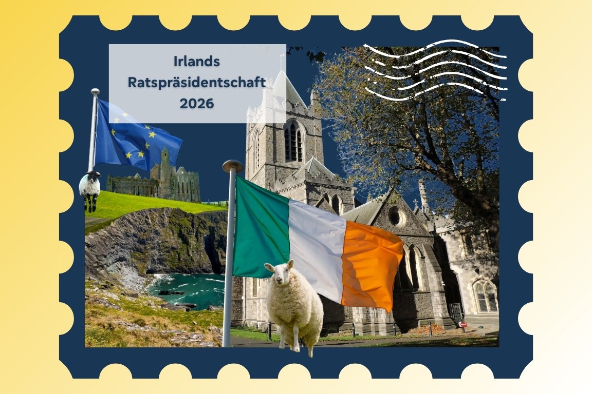 Het Ierse voorzitterschap van de Raad 2026 // © EIZ Rostock e.V. Het Ierse voorzitterschap van de Raad 2026 // © EIZ Rostock e.V.
