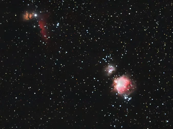 Orion-Nebel (M42), nur mit Stativ aufgenommen. Foto: Thomas Storch, © Thomas Storch Orion-Nebel (M42), nur mit Stativ aufgenommen. Foto: Thomas Storch, © Thomas Storch