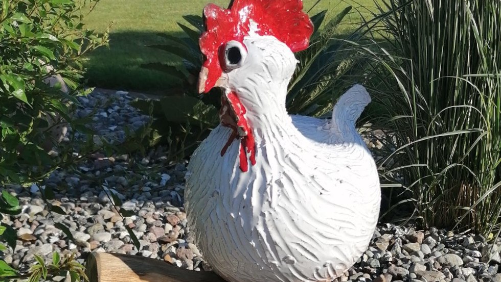 Gartenkeramik, Huhn, &copy; Keramik am Wald