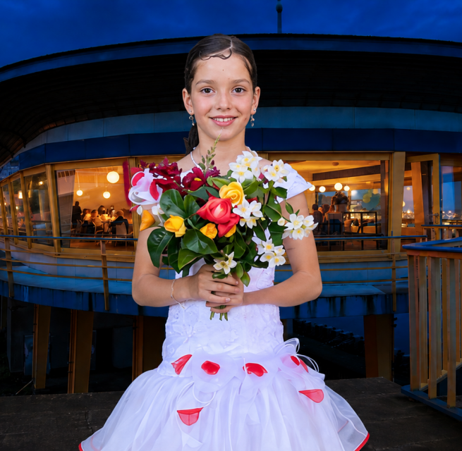 Florentine Fritsch vor dem Glasbahnhof // &copy; Vanessa Schade
