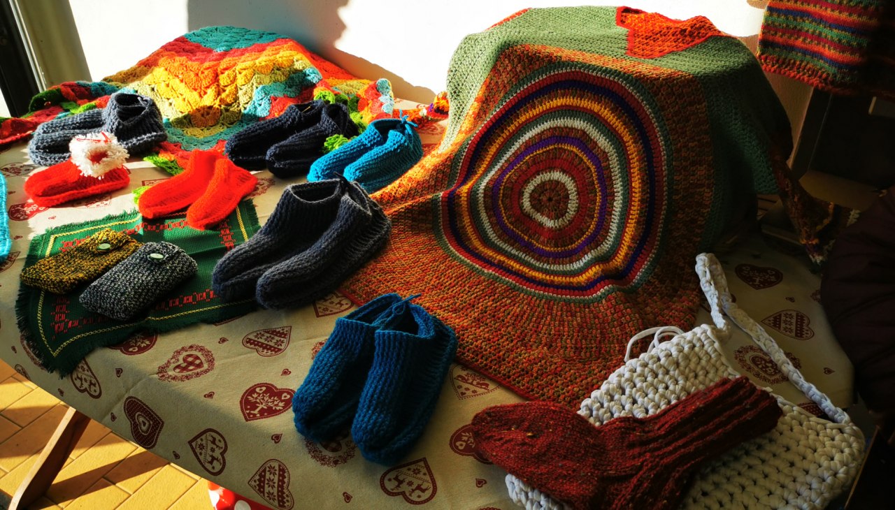 Kunsthandwerkermarkt: Strickwaren, © Ostseemühle Kunsthandwerkermarkt: Strickwaren, © Ostseemühle