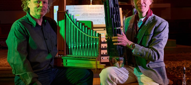 Volker Jaekel (Orgel) und Gert Anklam (Saxophone und Sheng), &copy; Tivadar Nemesi