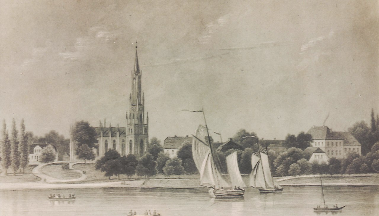 Historisch zicht op het klooster van Malchow, © Stadtarchiv Malchow Historisch zicht op het klooster van Malchow, © Stadtarchiv Malchow