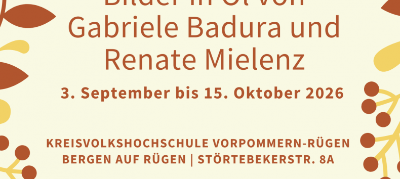 Hier finden Sie alle Daten zur Ausstellung. // &copy; vhs