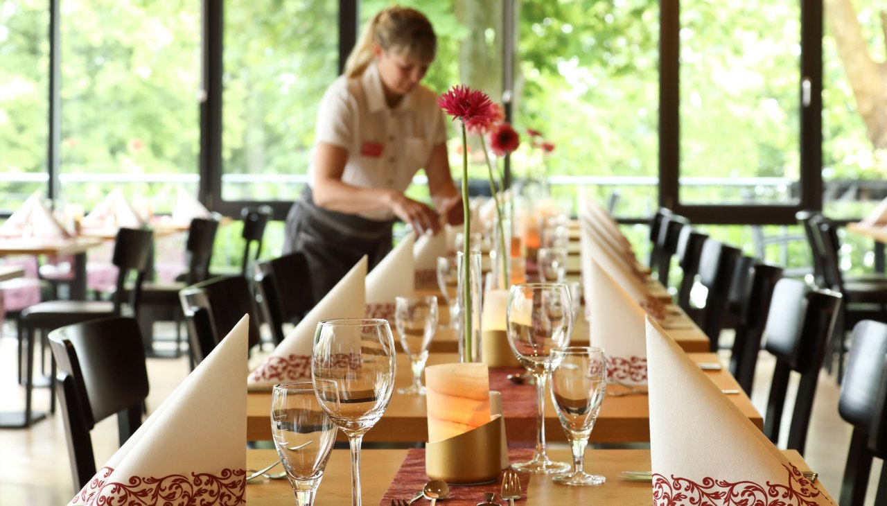 Speisesaal im Hotel Amsee, © Hotel Amsee GmbH Speisesaal im Hotel Amsee, © Hotel Amsee GmbH