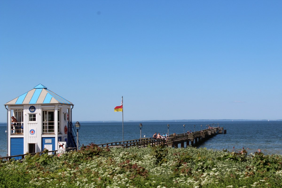 Het herkenningspunt van de kustplaats Lubmin - de pier // &copy; TVV-Wiegert