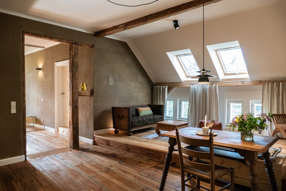 Vakantie loft met oude balken // &copy; Kr&uuml;ger