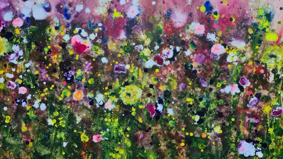Abstraktes Blumenmeer im Hochsommer, &copy; Marcella Martens