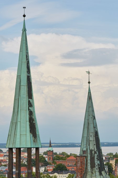 Ausblick - T&uuml;rme der St. Paulskirche, &copy; Oliver Borchert