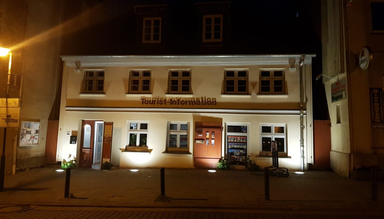 Tourist-Information in der Nacht, © Tourist-Information Malchow Tourist-Information in der Nacht, © Tourist-Information Malchow