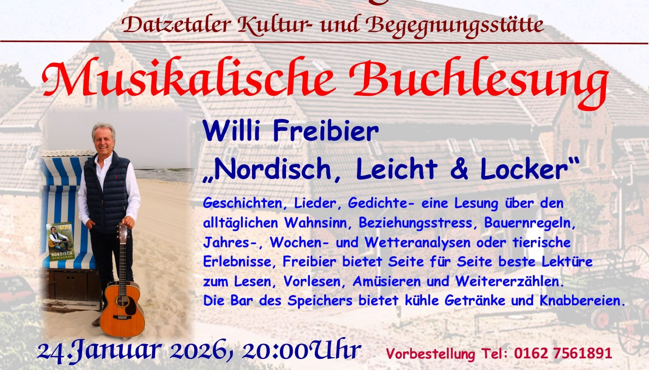 Musikalische Buchlesung, &copy; Speicher Salow, Michael Rausch