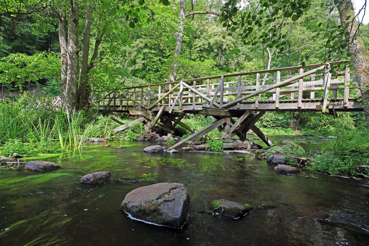 Warnow-Holzbr&uuml;cke bei Gro&szlig; G&ouml;rnow // &copy; MV-T/Gohlke