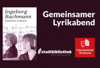 Das Cover vom Buch "Sinnliche Gedichte" von Ingeborg Bachmann zu sehen. Eine schlanke Frau mit einem Bob-Haarschnitt ist auf dem Cover. // &copy; Literaturkreis Stralsund