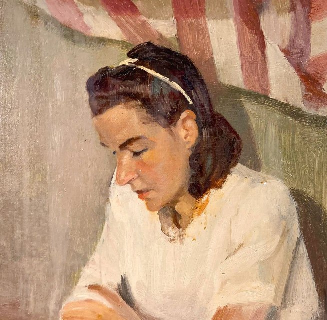 Hedwig Holtz-Sommer, Portr&auml;t, 1946,&Ouml;lmalerei // &copy; &copy; Familie Vormelker,Foto Dr. Ricarda Swoboda