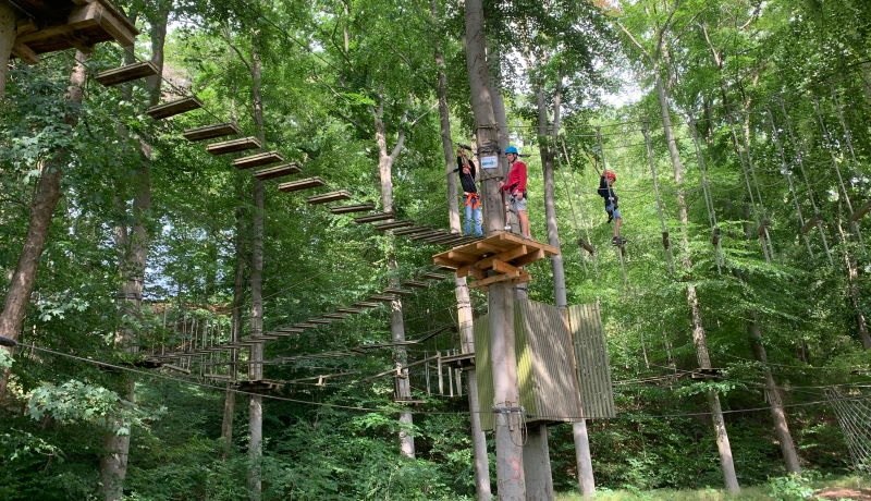 Parcour im Kletterpark Plau am See // © Kletterpark Plau am See Parcour im Kletterpark Plau am See // © Kletterpark Plau am See