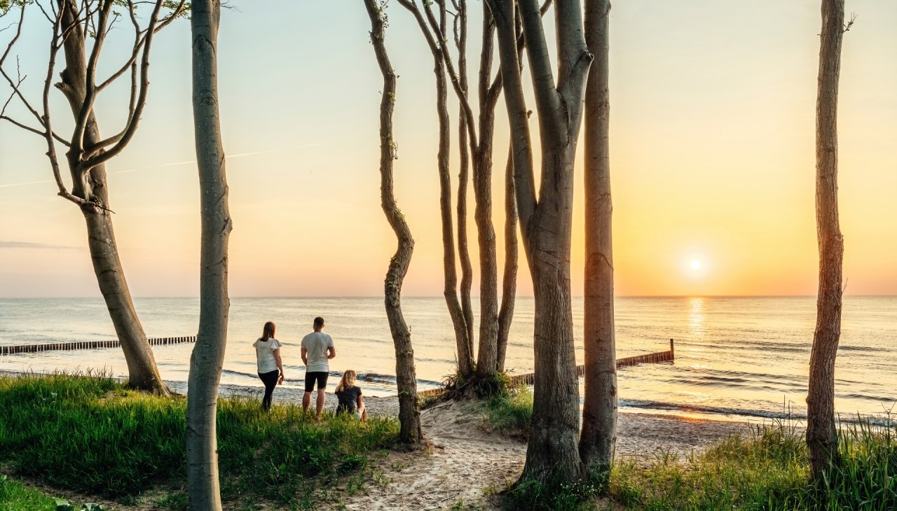 Sonnenuntergang am Strand von Rostock-Torfbrücke, © TMV/Tiemann