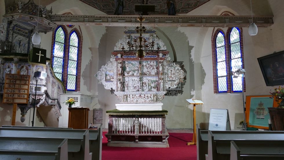 Dorfkirche Dorf Mecklenburg von Innen // © Tourismusverein Schweriner Seenland, Brigitte Bullerjahn Dorfkirche Dorf Mecklenburg von Innen // © Tourismusverein Schweriner Seenland, Brigitte Bullerjahn