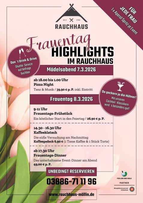 Frauentag Highlights, &copy; Rauchhaus M&ouml;llin