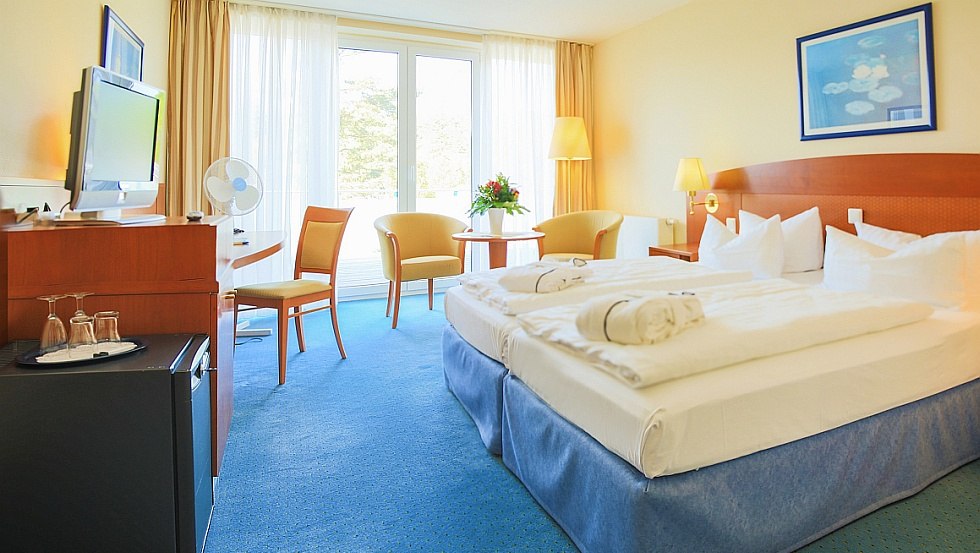 Die komfortablen Zimmern, Suiten und Appartements laden zum entspannen ein, &copy; Seehotel BINZ-THERME R&uuml;gen