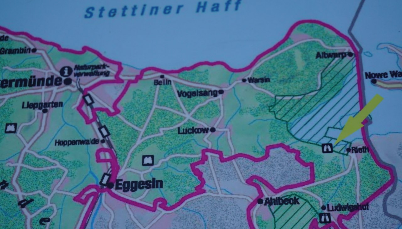 Karte Neuwarper See und Umgebung, © tvv-bock