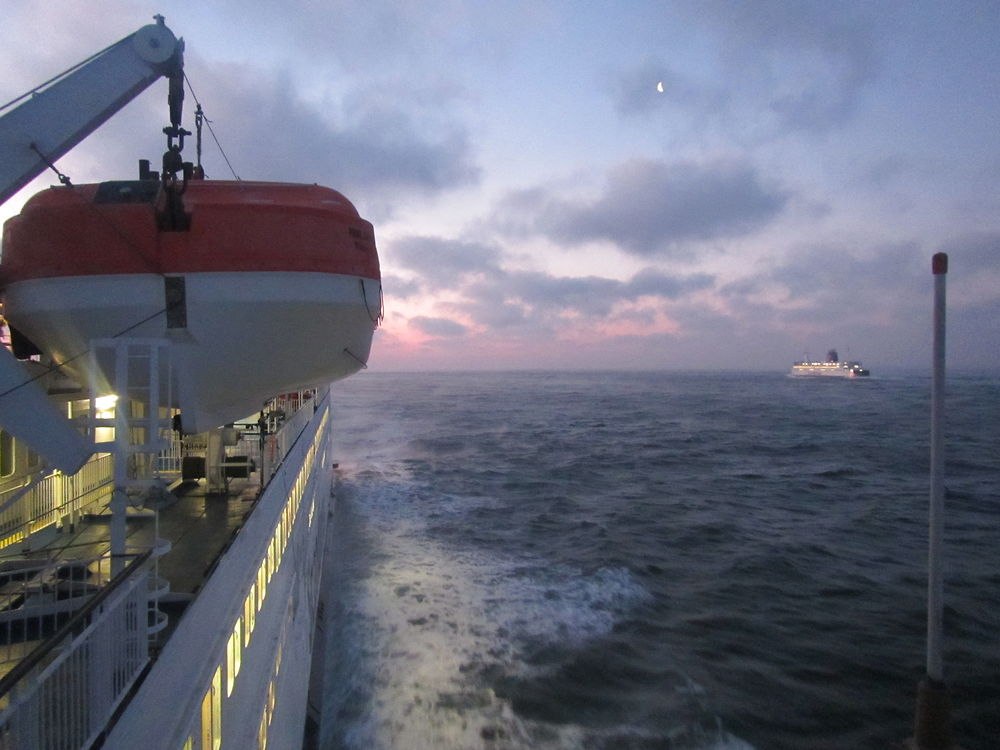 Begegnung der Scandlines Fähren Prins Joachim und Kronprins Frederik auf See // © Scandlines Begegnung der Scandlines Fähren Prins Joachim und Kronprins Frederik auf See // © Scandlines
