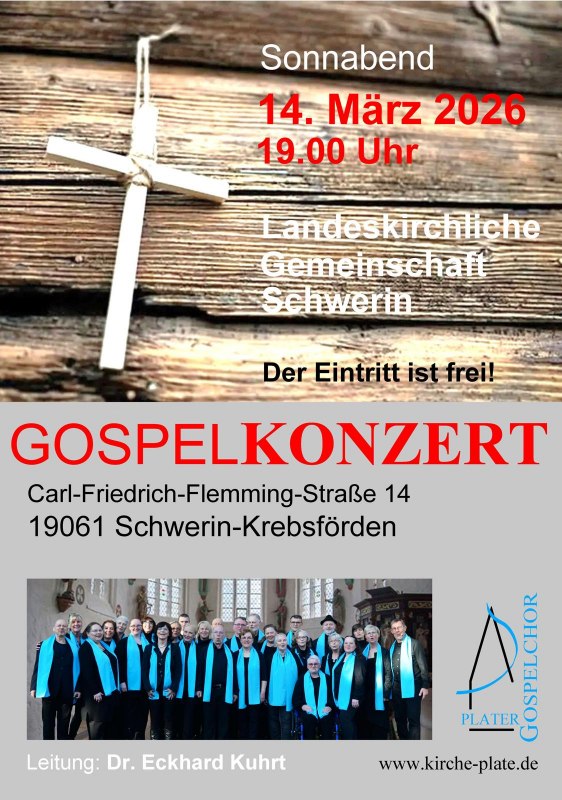 Konzertplakat, &copy; Plater Gospelchor