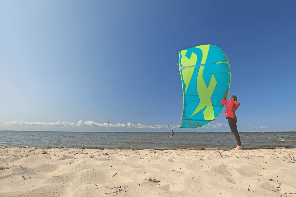Kitesurfsegel // &copy; TMV/Gohlke