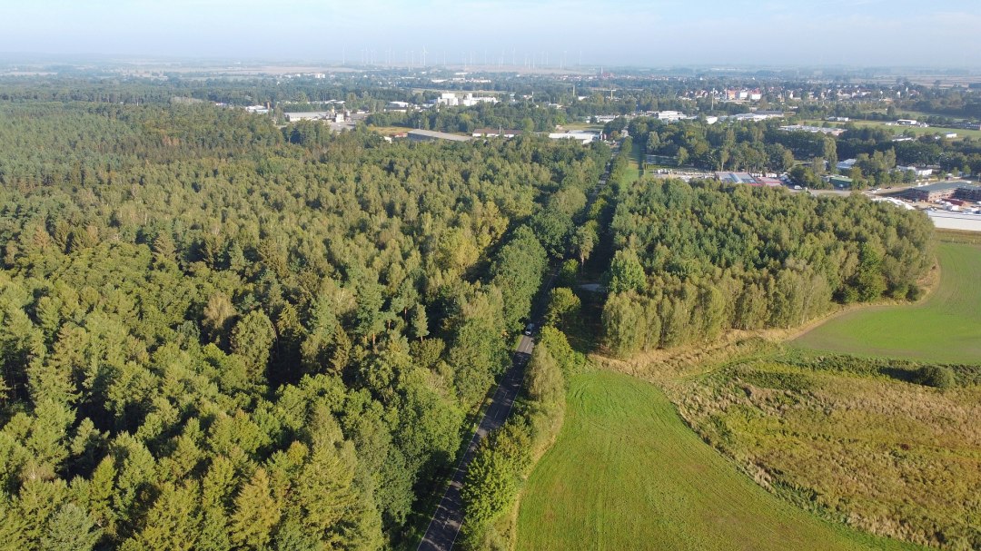 Blick auf Bützow, © Landesforst MV Blick auf Bützow, © Landesforst MV