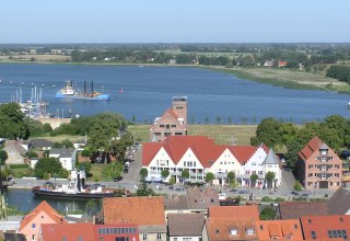 Gesamtansicht der Schlossinsel Wolgast // &copy; Baltzer