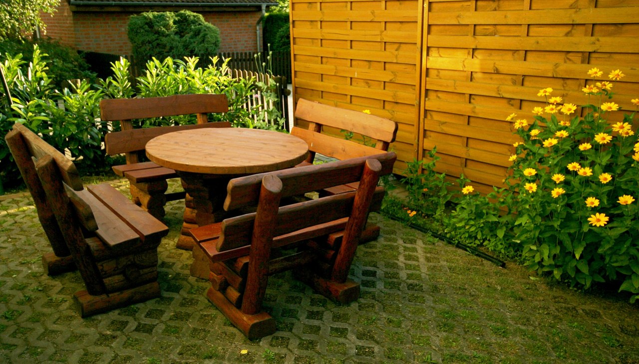 Die Grillecke befindet sich neben dem Ferienhaus, © Andreas Hollstein Die Grillecke befindet sich neben dem Ferienhaus, © Andreas Hollstein