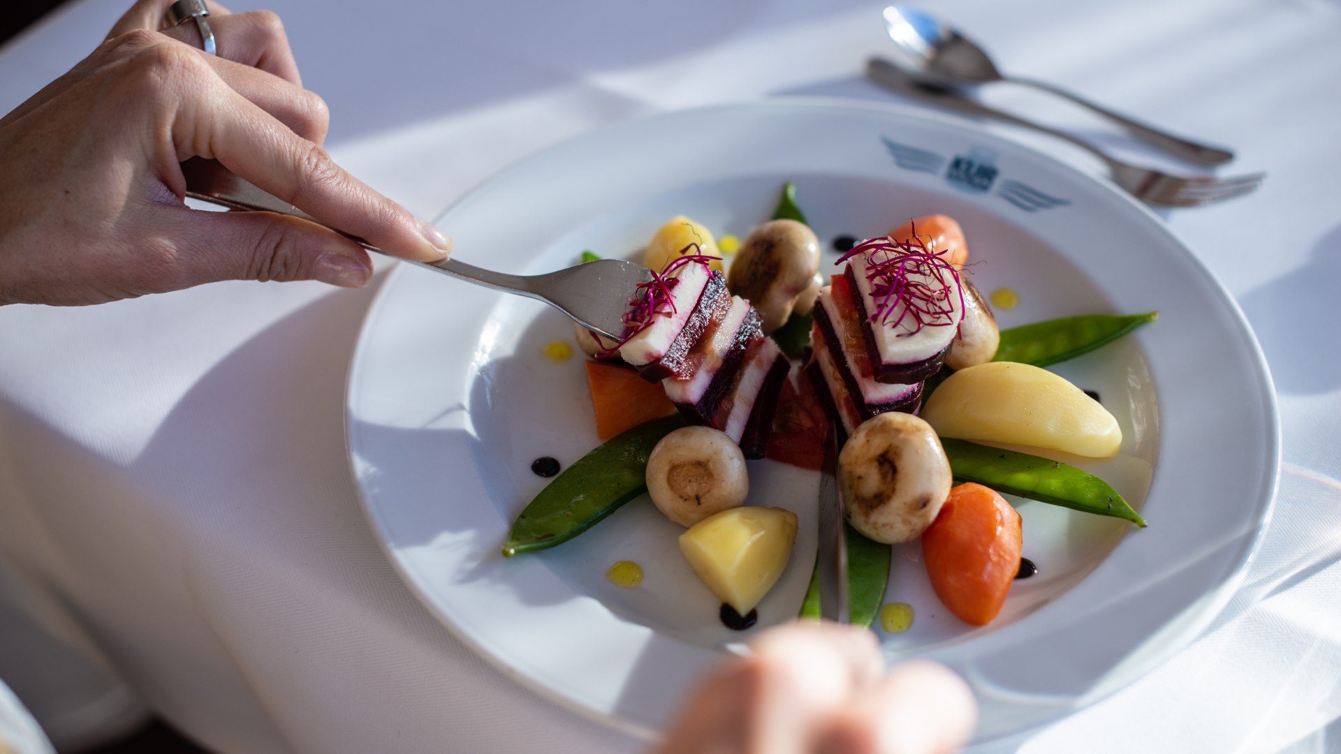 Basisches Menü im Kurzentrum Waren - Ein gemachter Teller mit viel Gemüse