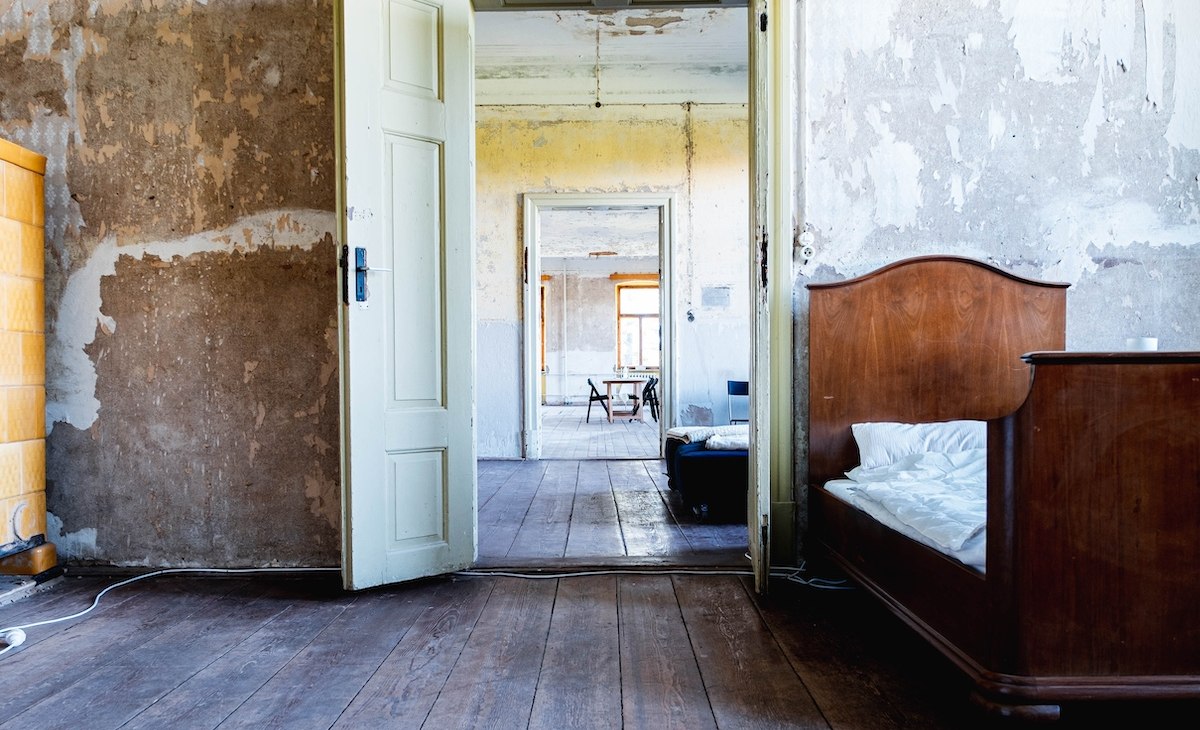Een van de kamers in het Rossin landhuis, © Verein Schlösser und Herrenhäuser MV / Lars Schoenherr Een van de kamers in het Rossin landhuis, © Verein Schlösser und Herrenhäuser MV / Lars Schoenherr