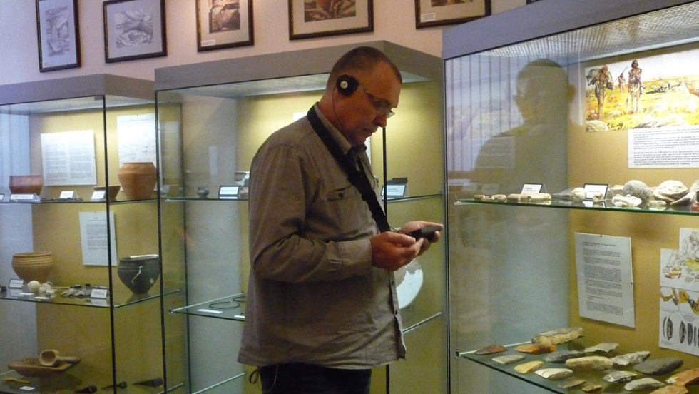 Tour met de multimedia tentoonstellingsgids "XPEDEO". // &copy; Haffmuseum