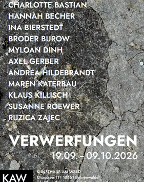 Ausstellung "Verwerfungen" im KAW - Kunsthaus am Wald, kuratiert von Andrea Hildebrandt // &copy; KAW - Kunsthaus am Wald - Artist Residency - Ausstellungen - K&uuml;nstlerhaus in Vorpommern