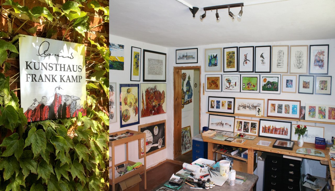 Blick in das Innere des Kunsthaus Frank Kamp, © Rainer Graßmuck Blick in das Innere des Kunsthaus Frank Kamp, © Rainer Graßmuck