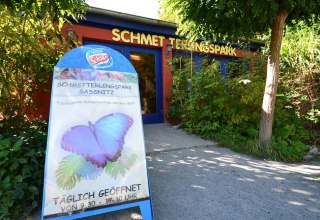 Schmetterlingspark in Sassnitz - Eingang // &copy; Tourismuszentrale R&uuml;gen