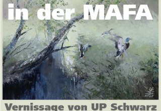 Einladung zur Vernissage von UP Schwarz, &copy; UP Schwarz
