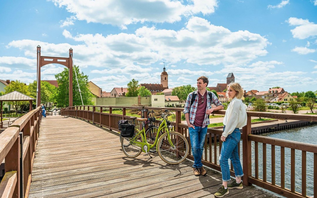 Fußgängerbrücke in Anklam, © TMV/Tiemann Fußgängerbrücke in Anklam, © TMV/Tiemann