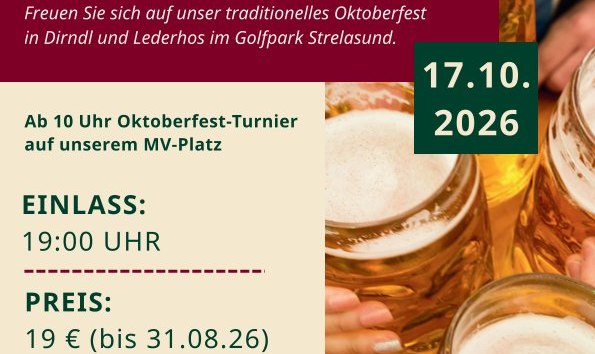Oktoberfest im Golfpark Strelasund // &copy; Golfpark Strelasund