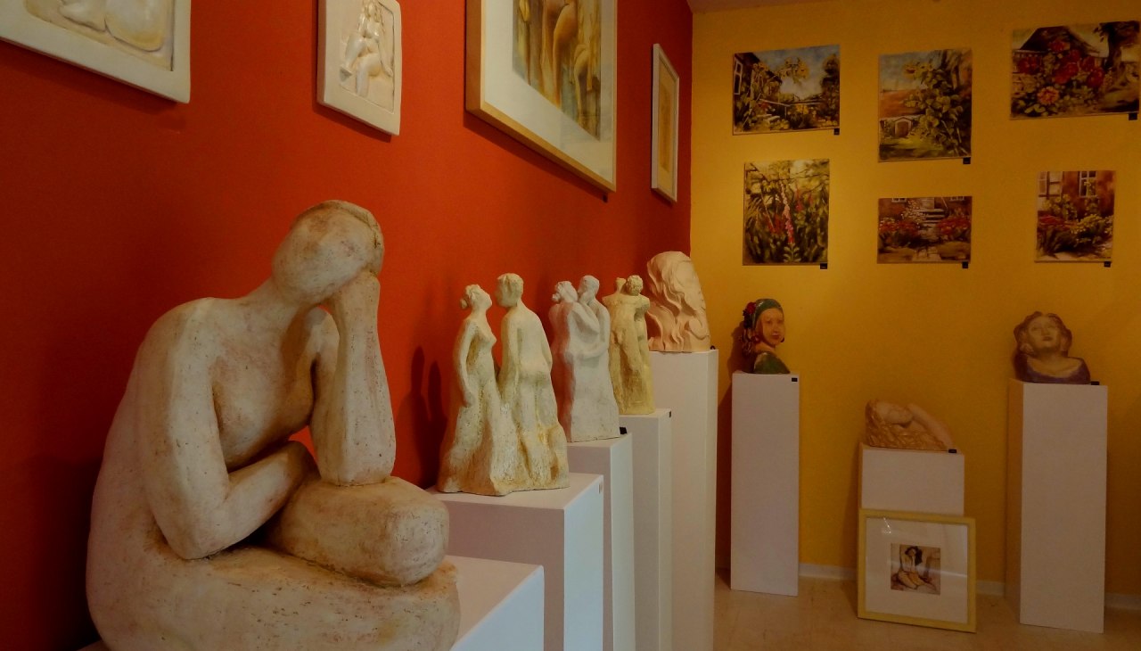 In der Galerie sind vor allem Gemälde und Plastiken zu sehen, © Christine Radecke In der Galerie sind vor allem Gemälde und Plastiken zu sehen, © Christine Radecke