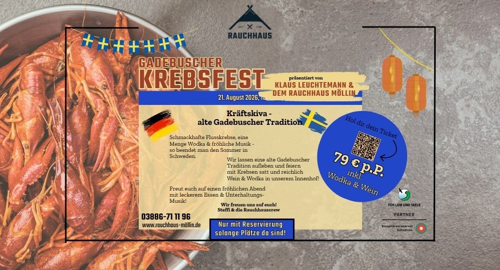 Krebsfest im Rauchhaus M&ouml;llin // &copy; Rauchhaus M&ouml;llin
