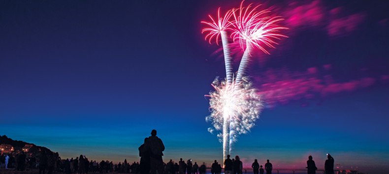 XXL-Strandfeuerwerk // © Ronny Heim XXL-Strandfeuerwerk // © Ronny Heim