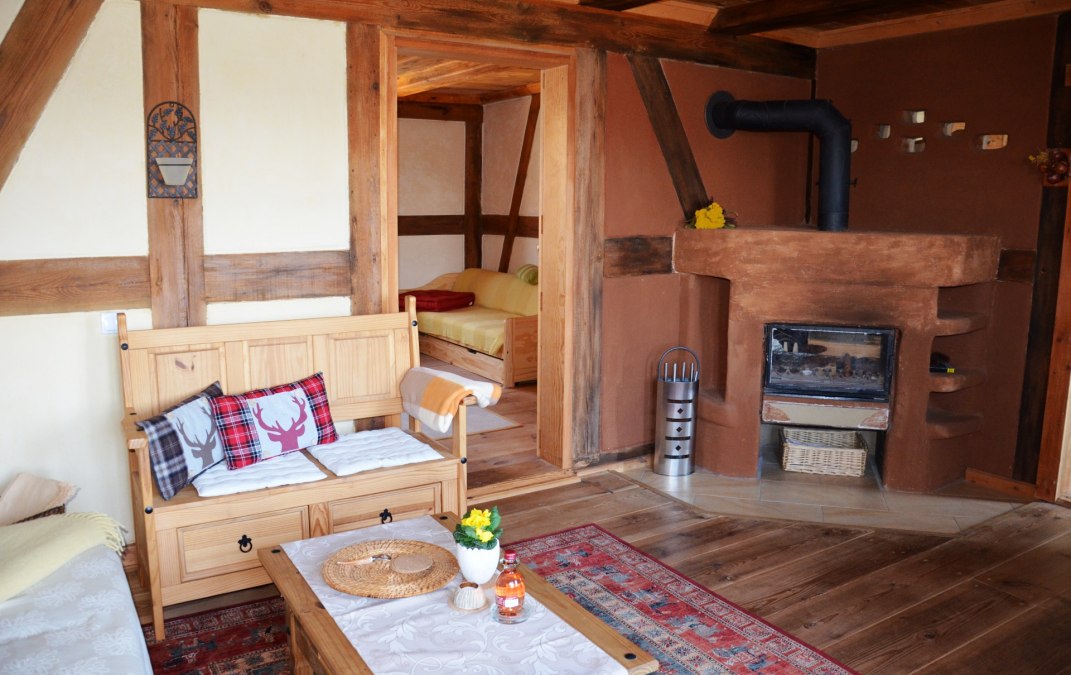 Wohnzimmer in der Ferienwohnung Fachwerkhaus Obergeschoss, &copy; Kurverwaltung FSL