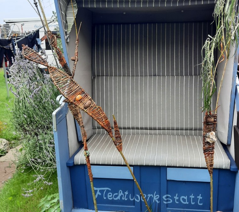 Geflochtene Gartenstecker, &copy; Anja M&uuml;ller