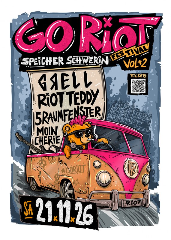Punkrock, Indie und jede Menge Energie // © Riot Teddy Punkrock, Indie und jede Menge Energie // © Riot Teddy