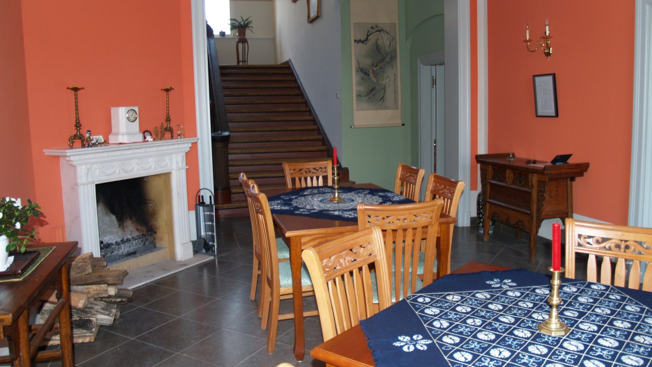 Begin of eindig de dag in de gezellige open haardkamer // &copy; Landhaus Schloss K&ouml;lzow/Detlef von der L&uuml;he