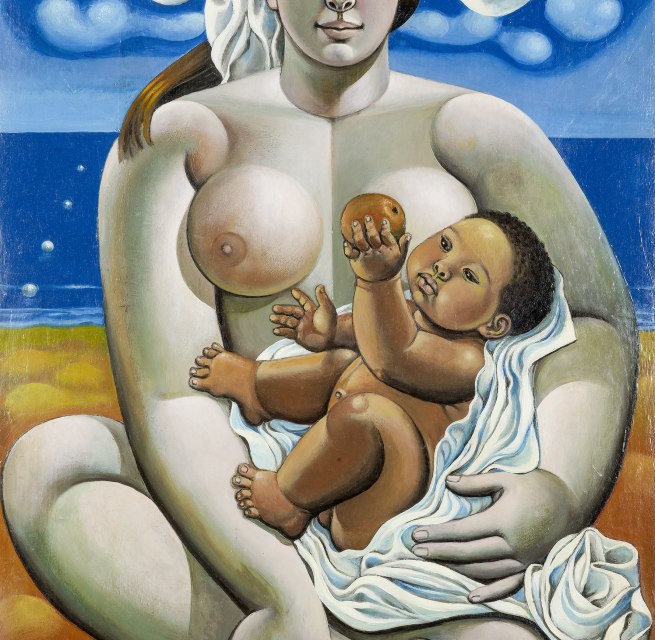 Susanne Kandt-Horn, Charitas, 1972 Oel auf Hartfaser, 80x60cm, Brandenburgisches Landesmuseum fuer moderne Kunst, Foto: Ludwig Rauch // © Ludwig Rauch Susanne Kandt-Horn, Charitas, 1972 Oel auf Hartfaser, 80x60cm, Brandenburgisches Landesmuseum fuer moderne Kunst, Foto: Ludwig Rauch // © Ludwig Rauch