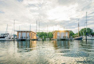 Hausboote im Naturhafen Krummin, © Naturhafen-Krummin GmbH
